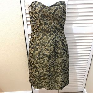 Gorgeous , Black/Gold Vintage cocktail Dress